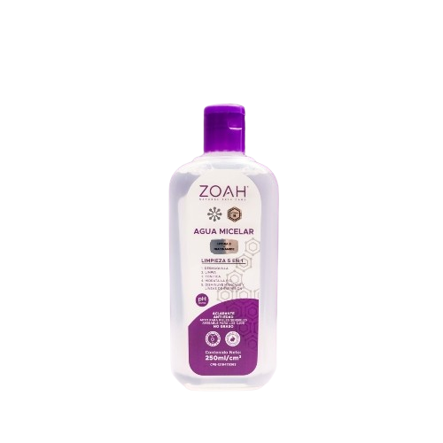 AGUA MICELAR 5EN1 ACLARANTE ANTIEDAD 250ML - ZOAH - Adrissa Beauty - Cuidado de la piel