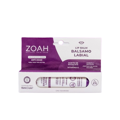 BALSAMO LABIAL ACEITE AGUACATE + VITAMINA E - ZOAH - Adrissa Beauty - Cuidado labial