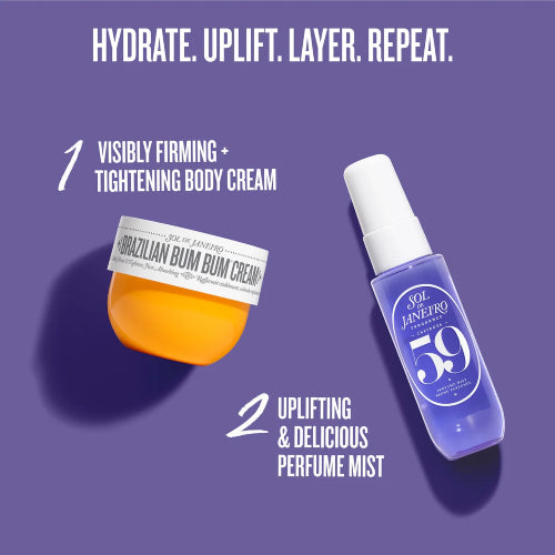 DUO DOUBLE DATE SPLASH 59 CREMA BUM BUM - SOL DE JANEIRO - Adrissa Beauty - 