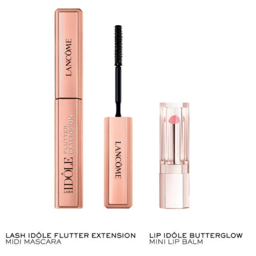 DUO MASCARA IDOLE LASH FLUTTER EXTENSION LIP IDOLE - LANCOME - Adrissa Beauty - Maquillaje