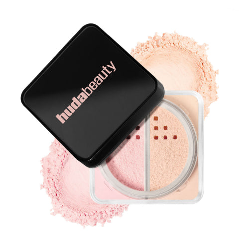 DUO POLVO SUELTO EASY BAKE BRIGHTENING CORRECTING 2X6.5GR - HUDA BEAUTY - Adrissa Beauty - maquillaje