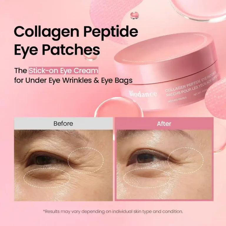 PARCHES OJOS COLLAGEN PEPTIDE 60UNDS - BIODANCE - Adrissa Beauty - Cuidado de la piel