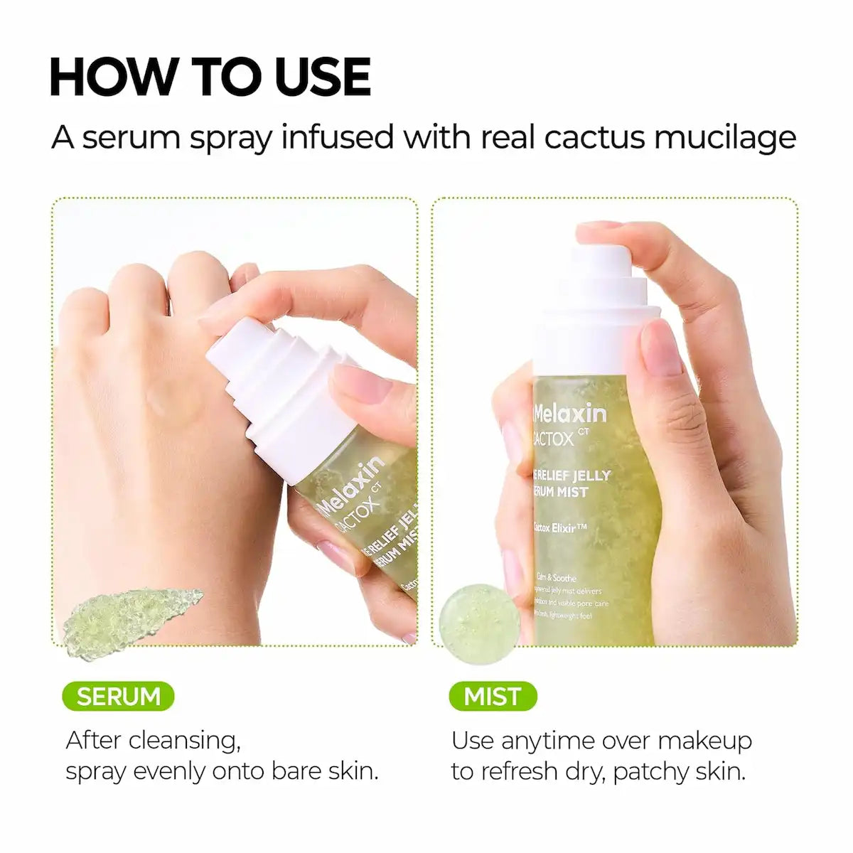 MIST CACTOX PORE RELIEF JELLY SERUM 80ML - DR MELAXIN - Adrissa Beauty - Cuidado de la piel