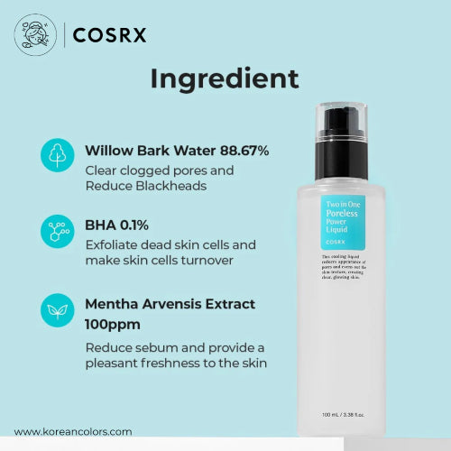 ESENCIA TWO IN ONE POWER LIQUID 100ML - COSRX - Adrissa Beauty - Cuidado de la piel