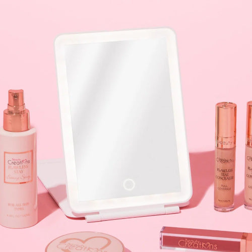 ESPEJO LED RECTANGULAR BLANCO DC103MINI-WT - BEAUTY CREATIONS - Adrissa Beauty - Maquillaje