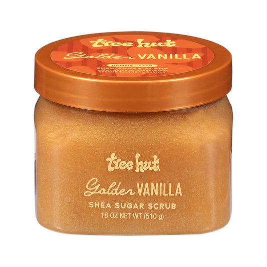 EXFOLIANTE SHEA SUGAR GOLDEN VANILLA 510GR - TREE HUT - Adrissa Beauty - Cuidado de la piel