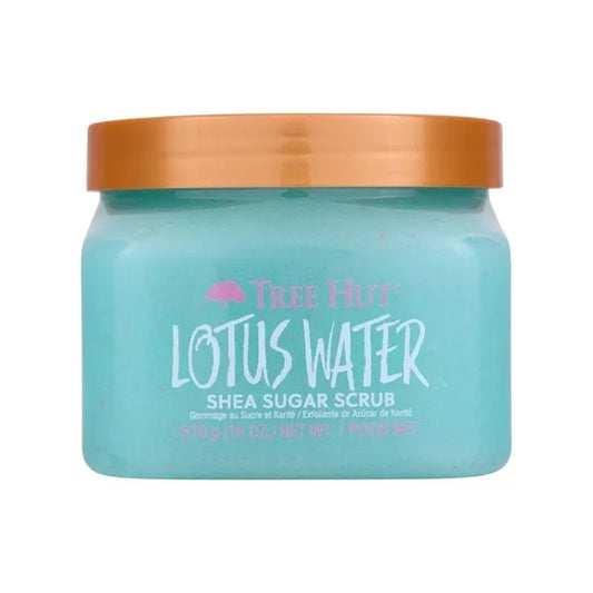 EXFOLIANTE SHEA SUGAR LOTUS WATER 510GR - TREE HUT - Adrissa Beauty - Cuidado de la piel