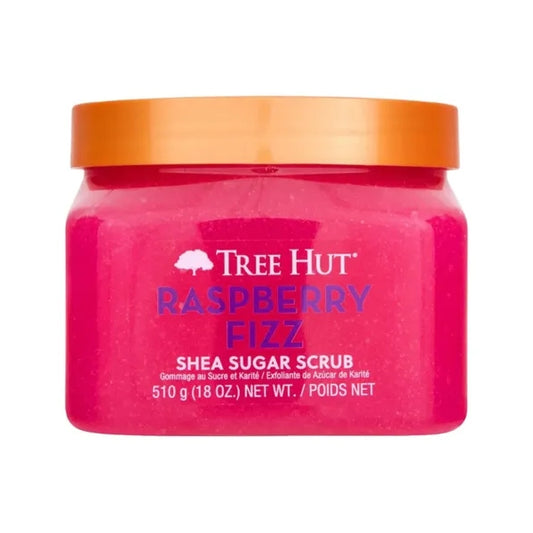 EXFOLIANTE SHEA SUGAR RASPBERRY FIZZ 510GR - TREE HUT - Adrissa Beauty - Cuidado de la piel