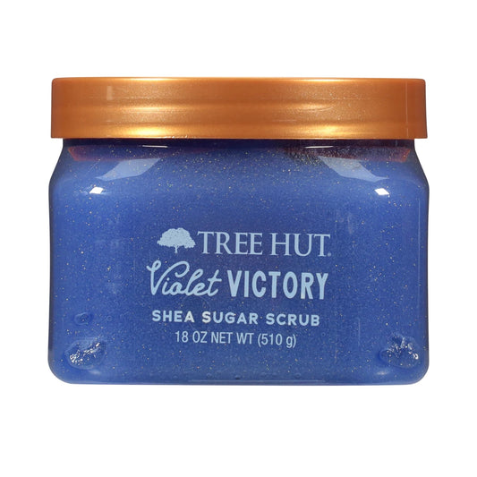 EXFOLIANTE SHEA SUGAR VIOLET VICTORY 510GR - TREE HUT - Adrissa Beauty - Cuidado de la piel