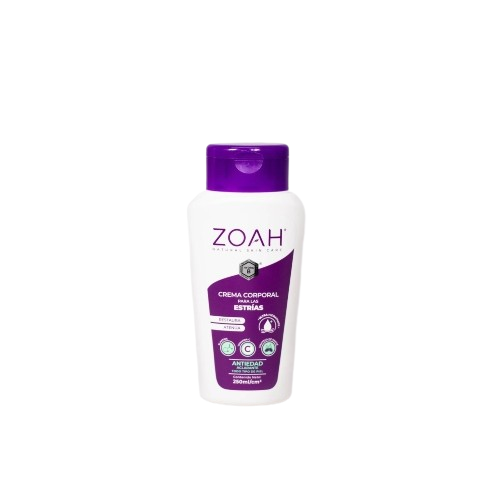 CREMA CORPORAL ANTI ESTRIAS 250ML - ZOAH - Adrissa Beauty - Cuidado de la piel