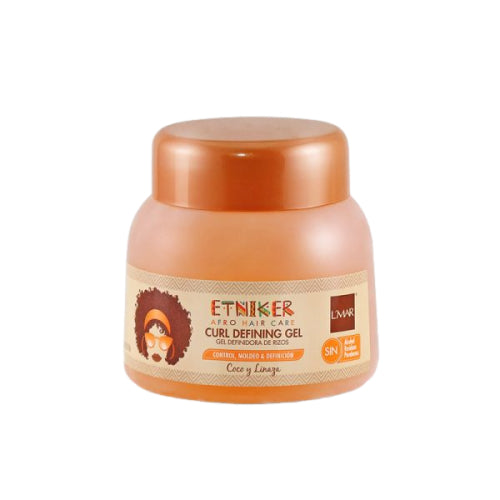 GEL CURL DEFINING COCO Y LINAZA 300GR - ETNIKER - Adrissa Beauty - Cuidado capilar