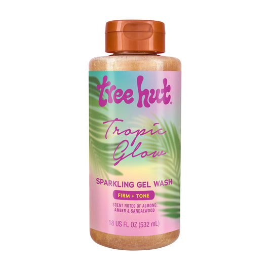 GEL DE BAÑO SPARKLING TROPIC GLOW 532ML - TREE HUT - Adrissa Beauty - Cuidado de la piel