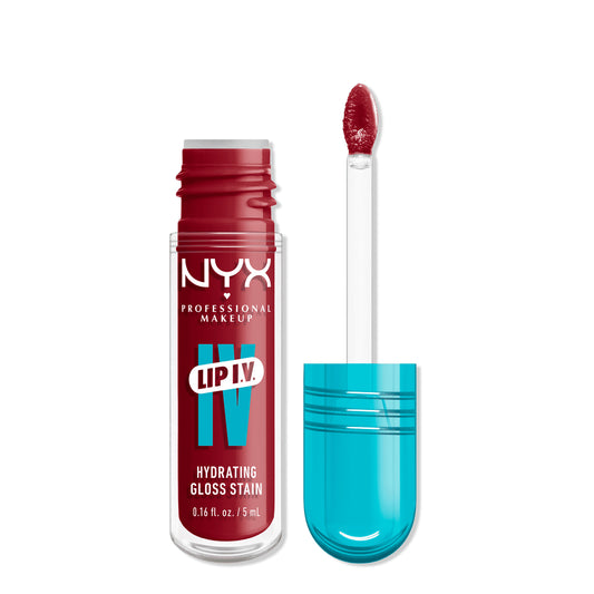 GLOSS SERUM HYDRATING LIP IV 11 RED Y SET WET - NYX - Adrissa Beauty - Maquillaje