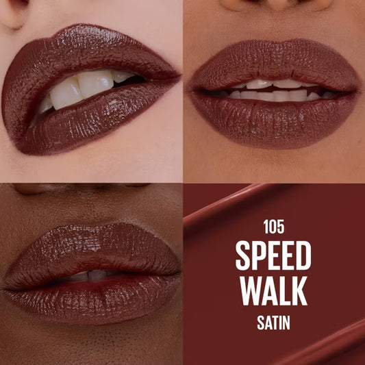 LABIAL SERUM HIDRATANTE SATINADO 105 SPEED WALK - MAYBELLINE - Adrissa Beauty - maquillaje