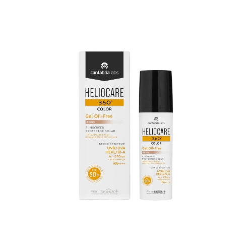 PROTECTOR SOLAR GEL OIL FREE BEIGE - HELIOCARE - Adrissa Beauty - 
