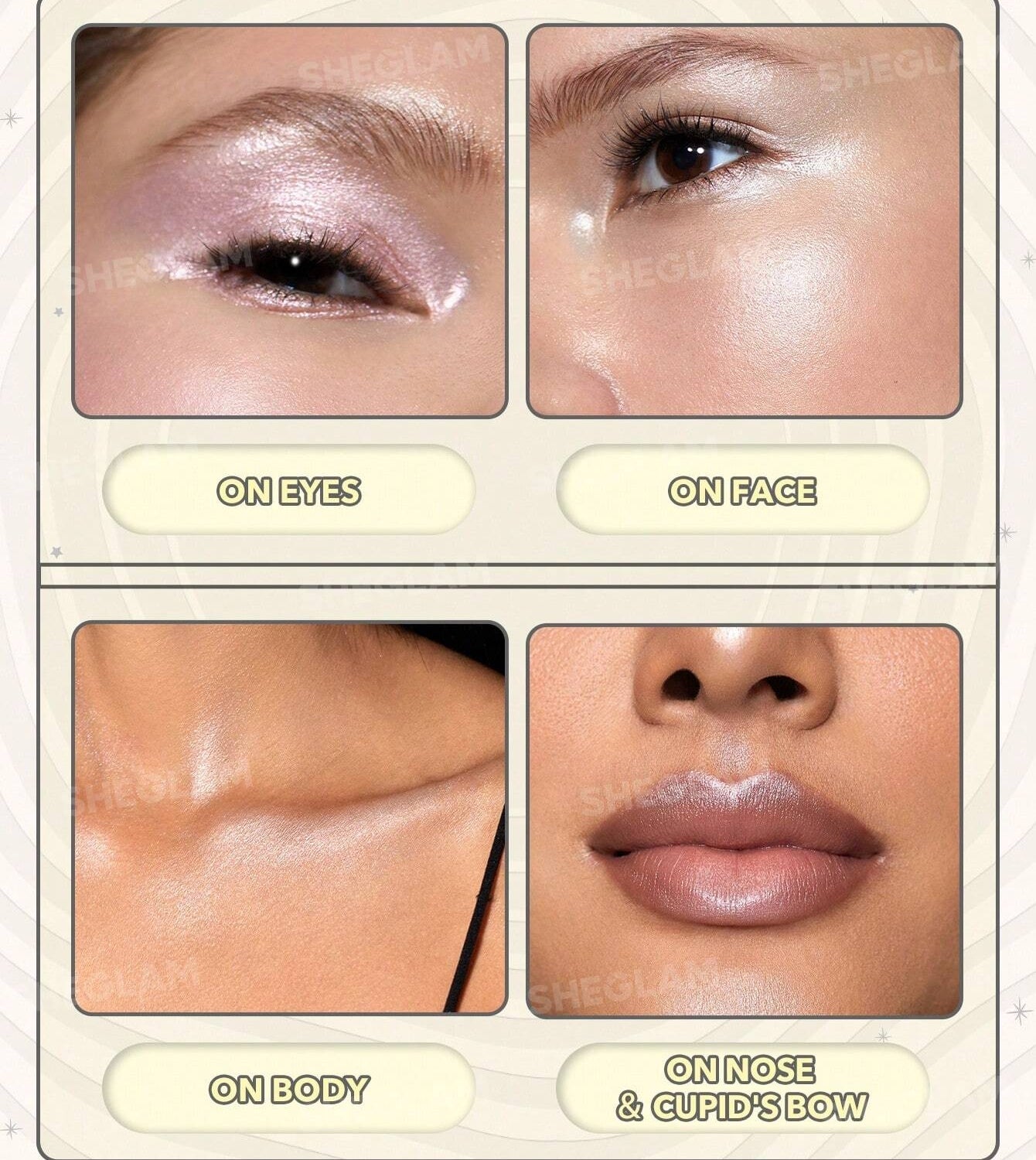ILUMINADOR LUNAR GLOW TEA CAKE - SHEGLAM - Adrissa Beauty - Maquillaje
