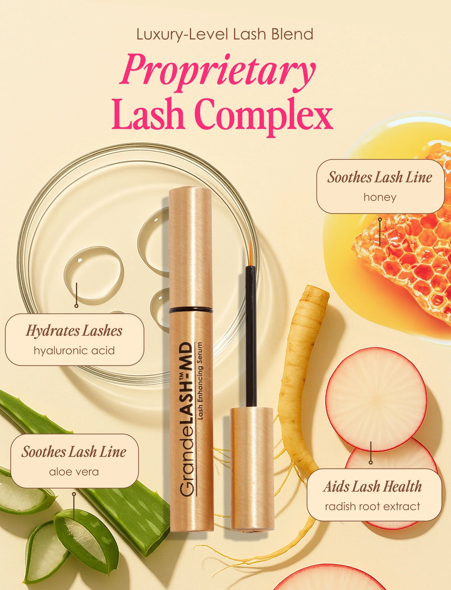 SERUM PESTAÑAS GRANDE LASH MD JUMBO 4ML - GRANDE COSMETICS - Adrissa Beauty - 
