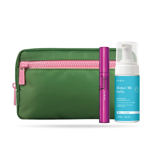 KIT BAG RECYCLED MASCARA EXTENDER + LIMPIADOR MOUSSE ME