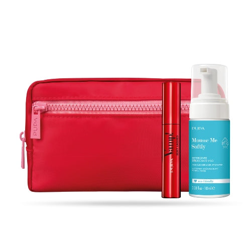 KIT BAG RECYCLED MASCARA SEXY + LIMPIADOR MOUSSE ME