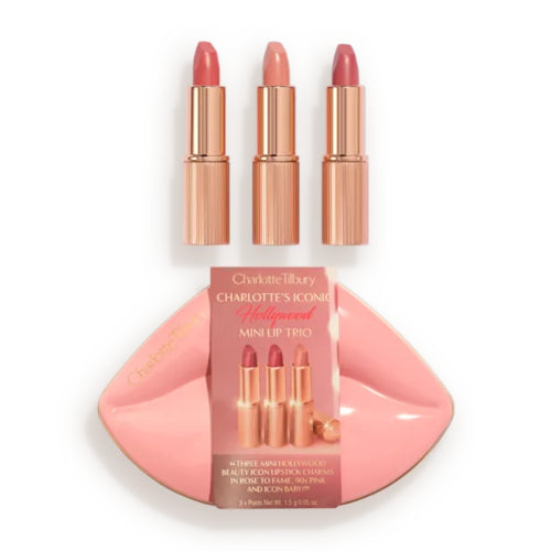 KIT CHARLOTTES ICONIC MINI LIP TRIO 3PZAS - CHARLOTTE TILBURY - Adrissa Beauty - Maquillaje