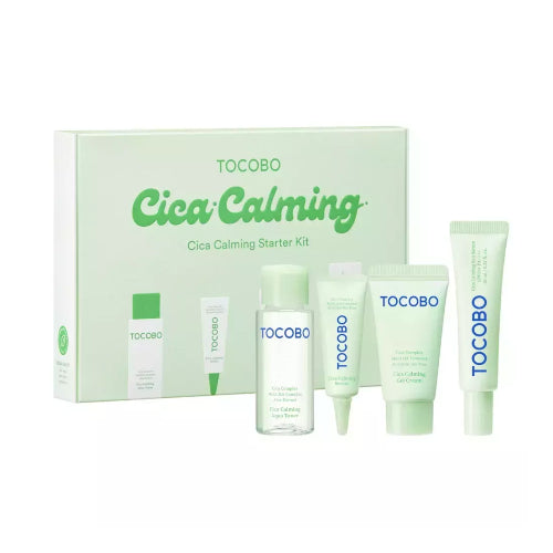 KIT CICA CALMING STARTER 4PZAS - TOCOBO - Adrissa Beauty - Cuidado de la piel