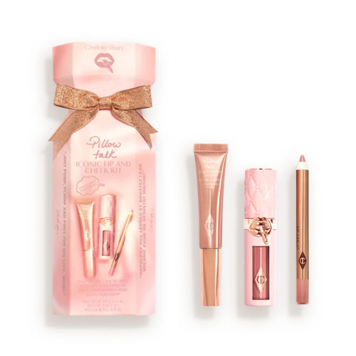 KIT ICONIC LIP AND CHEEK PILLOW TALK 3PZAS - CHARLOTTE TILBURY - Adrissa Beauty - Maquillaje