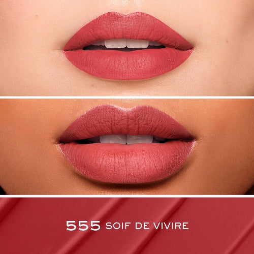 LABIAL L ABSOLU ROUGE DRAMA INK SEMI MATTE 555 SOIF DE VIVRE - LANCOME - Adrissa Beauty - Maquillaje