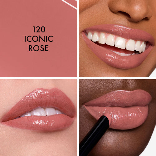 LABIAL ROUGE DIOR ON STAGE 120 ICONIC ROSE SHINE - DIOR - Adrissa Beauty - Maquillaje