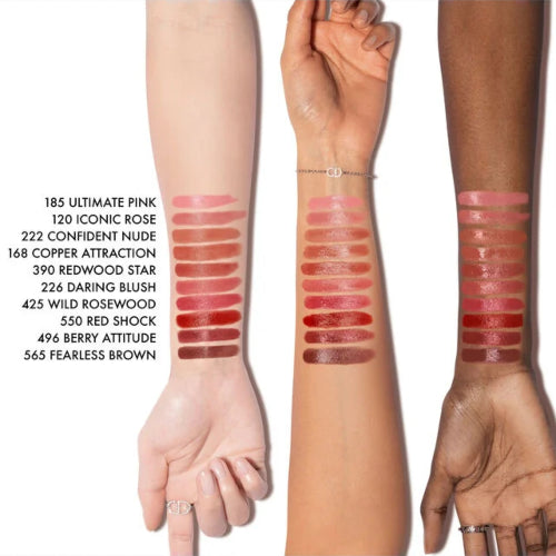 LABIAL ROUGE DIOR ON STAGE 120 ICONIC ROSE SHINE - DIOR - Adrissa Beauty - Maquillaje