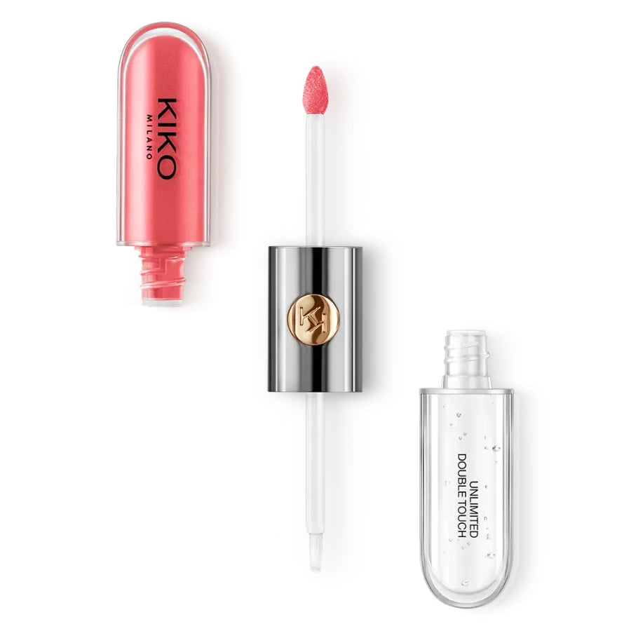 LABIAL UNLIMITED DOUBLE TOUCH 110 SPICY ROSE - KIKO MILANO - Adrissa Beauty - LABIAL