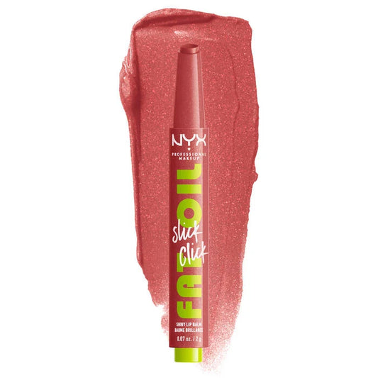LABIAL FAT OIL SLICK CLICK 03 NO FILTER NEEDED - NYX - Adrissa Beauty - Maquillaje