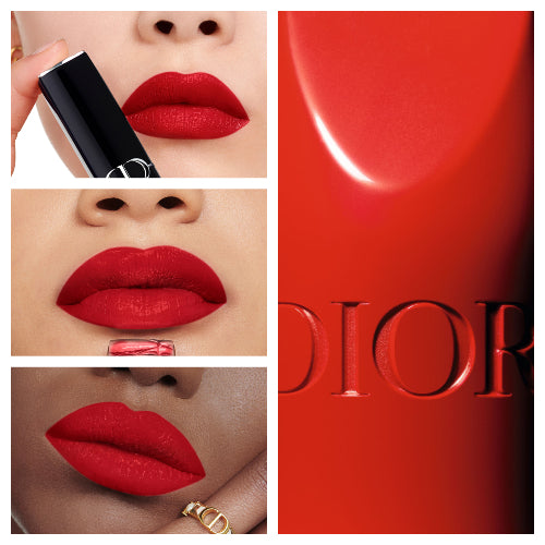 LABIAL ROUGE SOIN FLORAL 999 SATIN - DIOR - Adrissa Beauty - Maquillaje