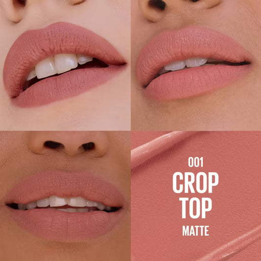 LABIAL SERUM HIDRATANTE MATTE 001 CROPT TOP - MAYBELLINE - Adrissa Beauty - Maquillaje