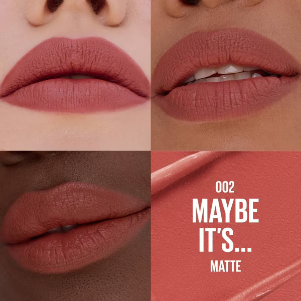 LABIAL SERUM HIDRATANTE MATTE 002 MAYBE ITS - MAYBELLINE - Adrissa Beauty - Maquillaje