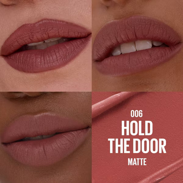 LABIAL SERUM HIDRATANTE MATTE 006 HOLD THE DOOR - MAYBELLINE - Adrissa Beauty - Maquillaje