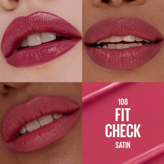 LABIAL SERUM HIDRATANTE SATINADO 108 FIT CHEEK - MAYBELLINE - Adrissa Beauty - Maquillaje
