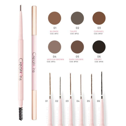 LAPIZ CEJAS EYEBROW DEFINER 04 MEDIUM BROWN - BEAUTY CREATIONS - Adrissa Beauty - Maquillaje