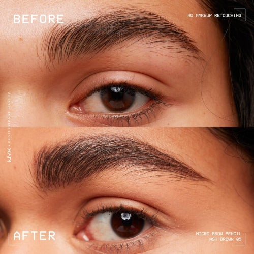 LAPIZ CEJAS MICRO BROW ASH BROWN - NYX - Adrissa Beauty - Maquillaje de rostro