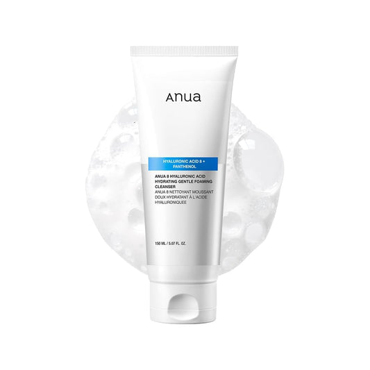 LIMPIADOR FACIAL HIDRATANTE ACIDO HIALURONICO PANTHENOL 150ML - ANUA - Adrissa Beauty - Cuidado de la piel
