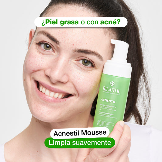 LIMPIADOR FACIAL MOUSSE ACNESTIL 165ML - RILASTIL - Adrissa Beauty - Cuidado de la piel