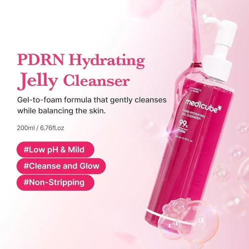 LIMPIADOR FACIAL PDRN GEL HIDRATANTE 200ML - MEDICUBE - Adrissa Beauty - Cuidado de la piel