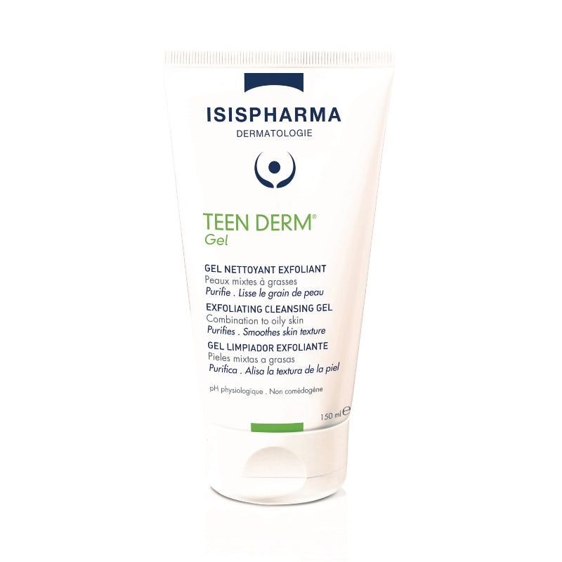 LIMPIADOR GEL EXFOLIANTE TEEN DERM 150ML - ISISPHARMA - Adrissa Beauty - Cuidado de la piel