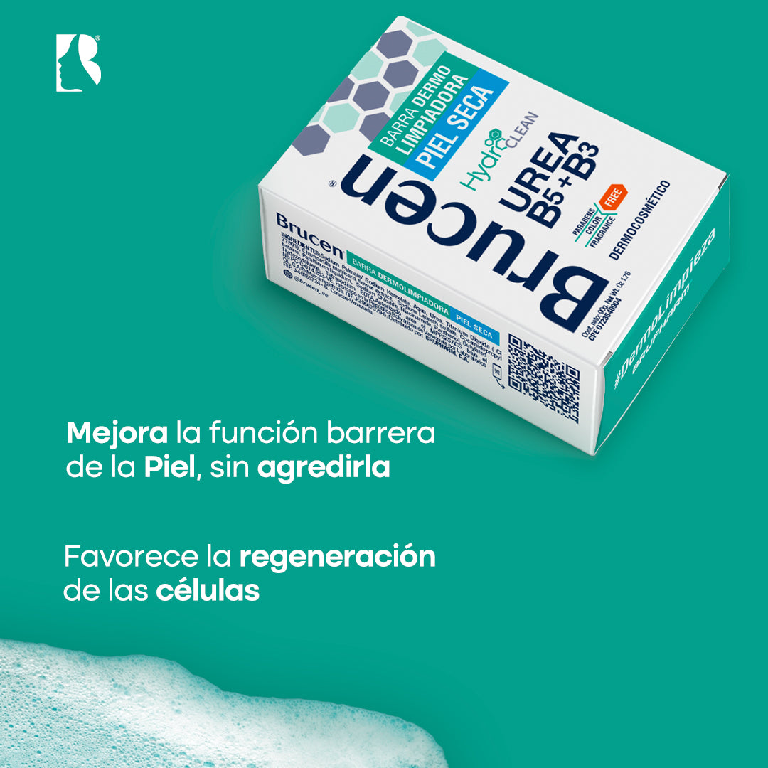 LIMPIADOR BARRA HYDRO CLEAN UREA B5 B3 PIEL SECA 90GR