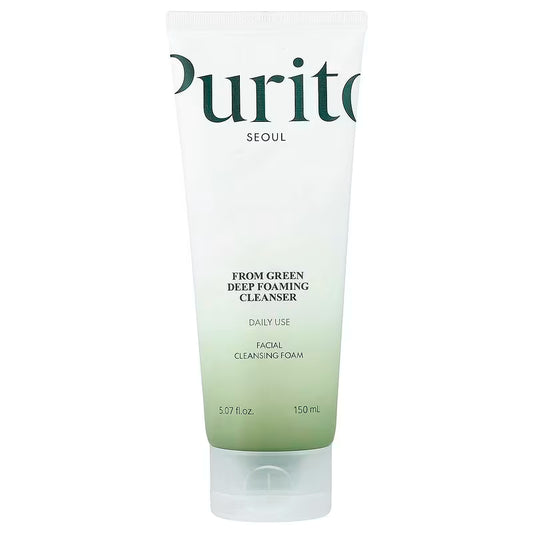 LIMPIADOR FACIAL FOAM GREEN DEEP 150ML - PURITO - Adrissa Beauty - Cuidado de la piel