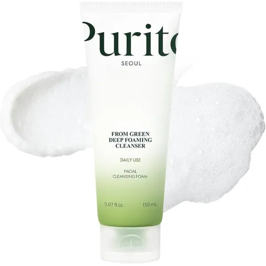 LIMPIADOR FACIAL FOAM GREEN DEEP 150ML - PURITO - Adrissa Beauty - Cuidado de la piel