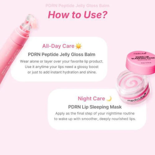 LIP BALM GLOSSY PDRN PEPTIDE - MEDICUBE - Adrissa Beauty - Cuidado labial