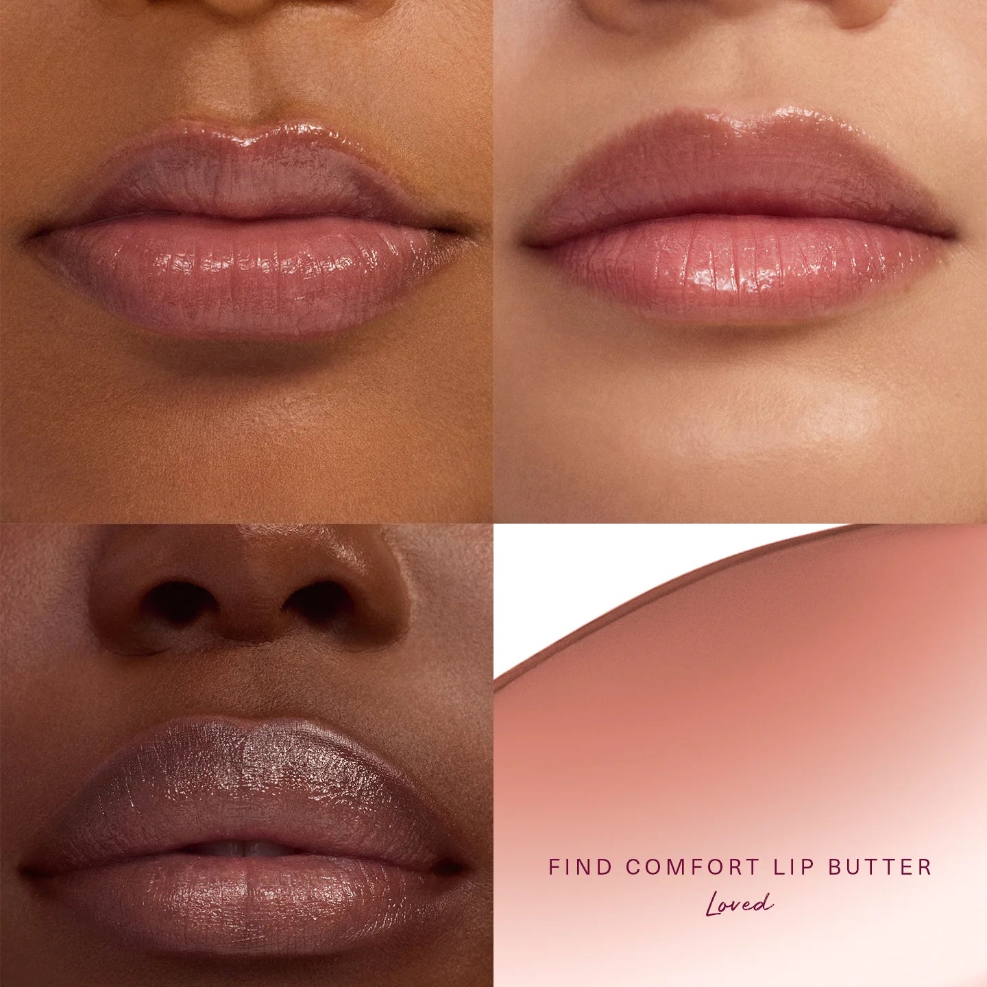 LIP BUTTER BALM FIND COMFORT LOVED - RARE BEAUTY - Adrissa Beauty - Maquillaje
