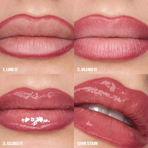 LIP DUO MAKEOUT SESH ROSY NUDES - HUDA BEAUTY - Adrissa Beauty - Maquillaje