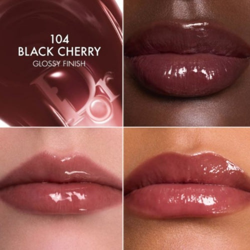 LIP GLOW BUTTER HYDRATING 104 BLACK CHERRY - DIOR - Adrissa Beauty - Maquillaje