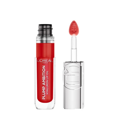 LIP OIL PLUMP AMBITION 380 ROUGE IN LOVE - LOREAL - Adrissa Beauty - Maquillaje